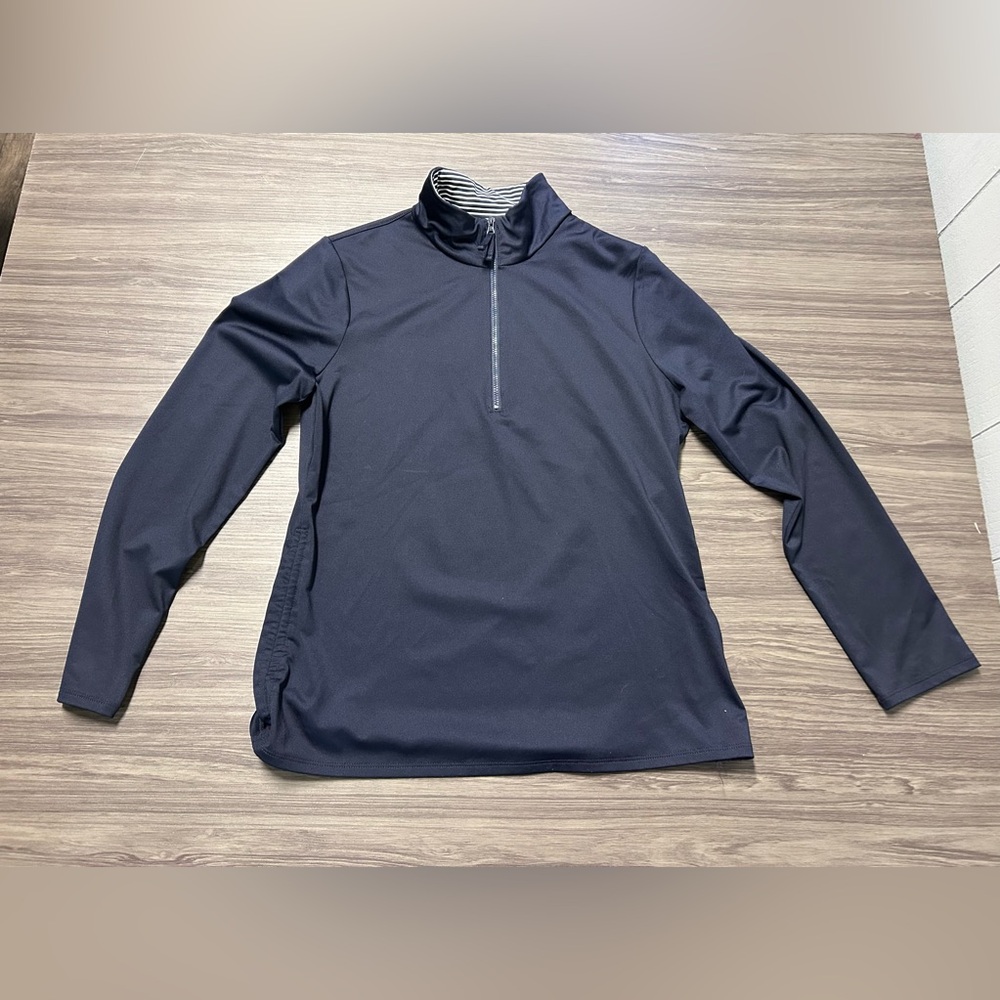 Chico’s Zenergy Navy Half Zip Pullover Size 0 US 4/6